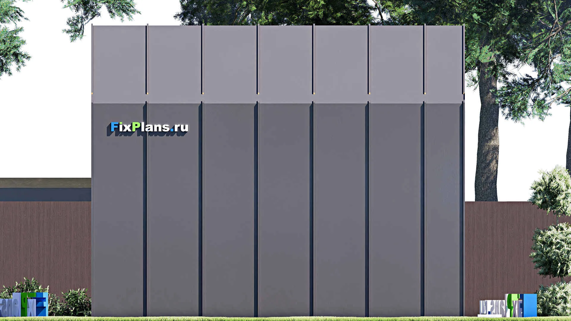 F-21158 - Проект гаража 5 на 8, площадью 40 м² на 1 машиноместо