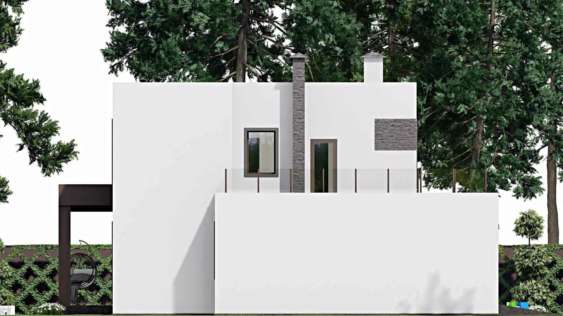 F-10304 - Планы двухэтажного дома 13 на 15, площадью 220 м² с 3 спальнями