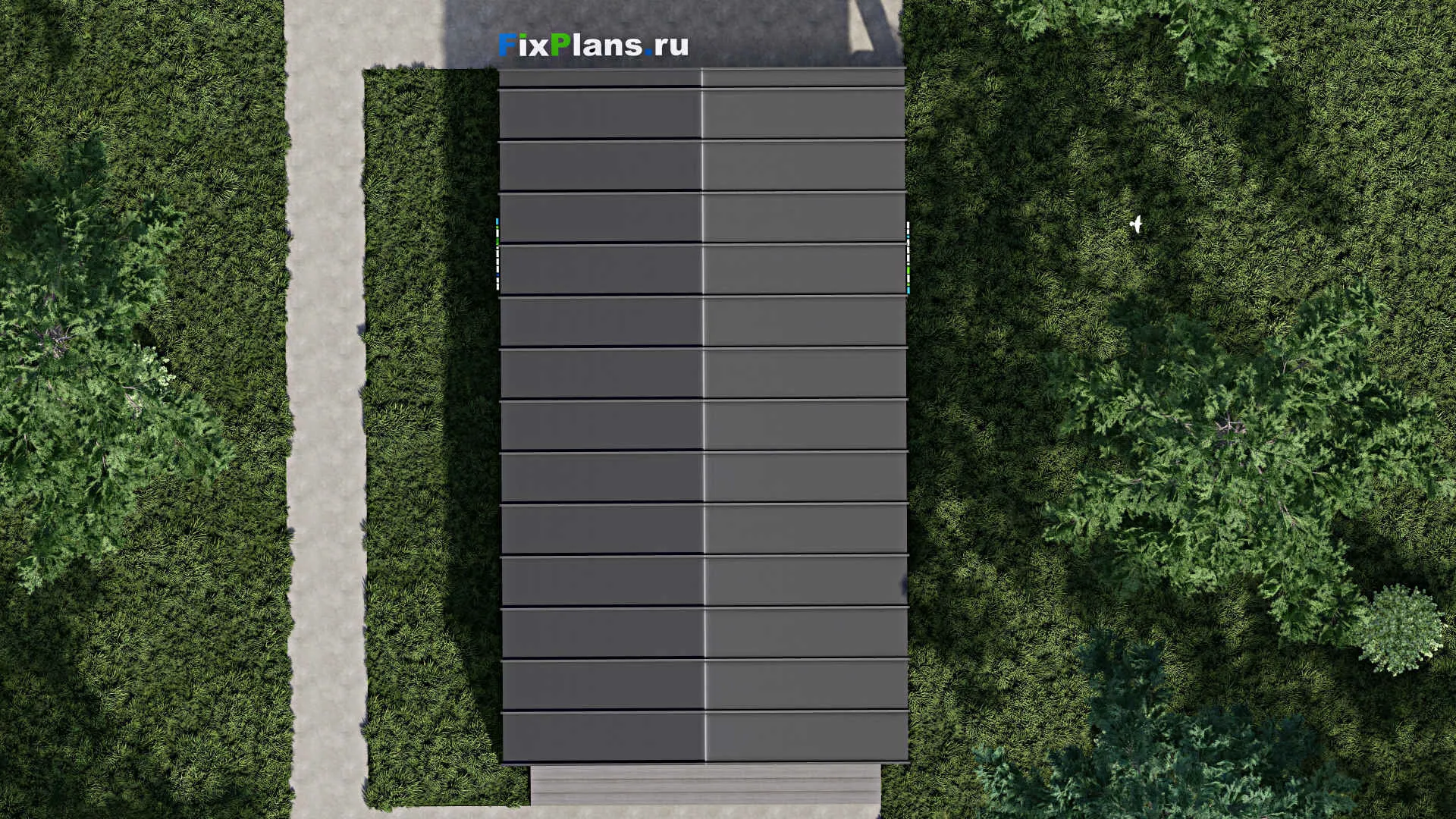 F-0314 - Проект дома с мансардой 9 на 12, площадью 140 м² с террасой и 3 спальнями